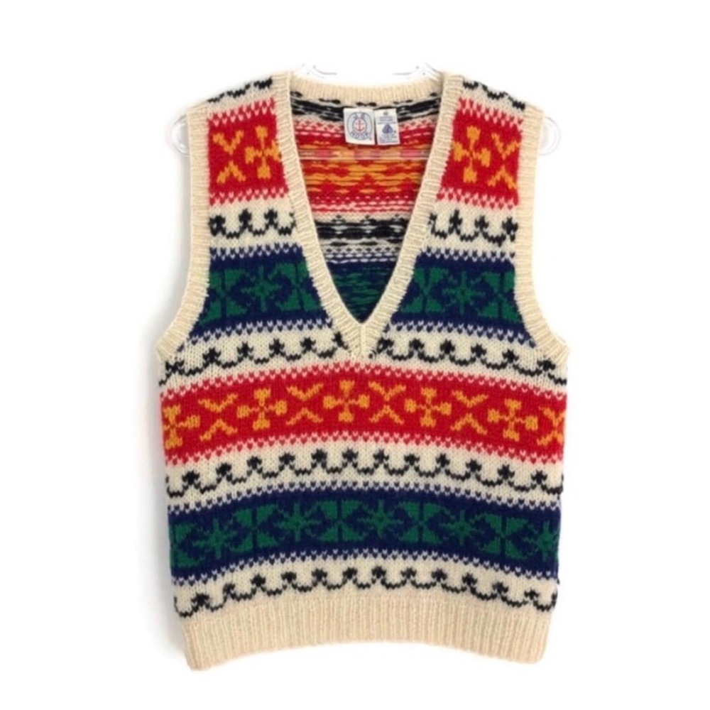 Vintage Sweater Vest Wool J. G. Hook M